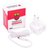 Raspberry Pi 4 Lisanslı Güç Adaptörü-5V/3A USB-C BEYAZ - 1