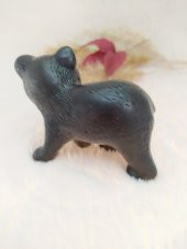 Hdmarketim Reçine Siyah Biblo Sevimli Ayı Yavrusu Otantik Heykel - 3