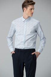 Lufian Debra Smart Gömlek Slim Fit Mavi - 1