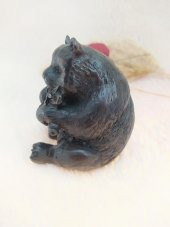 Hdmarketim Reçine Siyah Biblo Ayıcık Heykel - 2