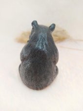 Hdmarketim Reçine  Siyah Biblo Ayıcık Heykel - 3