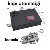 ZİNCİRLİ KAPI OTOMATİĞİ MEKANIK BUTONLU SESİZ YAPI (2 YIL GARANTİLİ)(KARGO BEDAVA) - 1