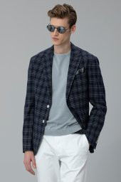 Lufian Termo Spor Blazer Ceket Slim Fit Lacivert - 3