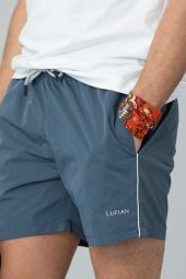 Lufian Sweet Deniz Şortu Mavi - 3