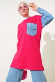 Kot Garnili İki İp Tunik Fuşya thumbnail 1