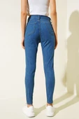 Likralı Skinny Jean Pantolon Orta Mavi - 3