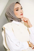 Kıvrık Desen Yazma Eşarp Sirke - 1