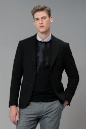 Lufian Nox Spor Blazer Ceket Slim Fit Siyah - 3