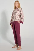 Feyza Kadın Uzun Kol Pijama Takım 5112 thumbnail 2