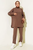 Bürümcük Basic Tunik İkili Takım Kahve - 2