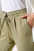 Beli Lastikli Duble Paça Pantolon Haki thumbnail 4