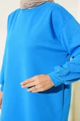 İki İplik Düz Tunik Mavi thumbnail 4