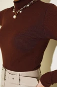 Yarım Balıkçı Fitilli Body Kahve - 4