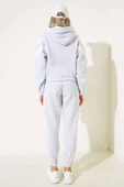 Garnili Üç İplik Sweatshirt Takım Gri thumbnail 3