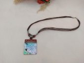 Hdmarketim Doğal Sedef Taşlı Afrika Tasarım Kolye thumbnail 1