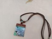 Hdmarketim Doğal Sedef Taşlı Afrika Tasarım Kolye thumbnail 2