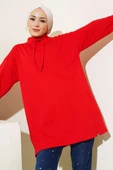 Dik Yaka Tunik Kırmızı thumbnail 1
