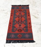 Shark Anatolia El Kilim Kurtağzı Gri Turuncu - 4