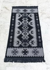 Shark Anatolia El Kilim Kurtağzı Siyah - 4