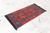 Shark Anatolia El Kilim Kurtağzı Gri Turuncu - 6