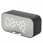 ALLY Q5 Bluetooth Hoparlör FM Radyo Dijital Masa Saati Alarm Uya - 1
