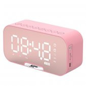 ALLY Q5 Bluetooth Hoparlör FM Radyo Dijital Masa Saati Alarm Uya - 11