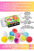 Premium Çocuk Eğitici El Göz Koordinasyonu Zeka Geliştirici 10'lu Geometrik Yumurta Eşleme Oyunu thumbnail 1