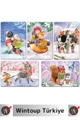 Premium Duyusal Gelişim Görsel Algı Eğlenceli Öğrenme Çocuk Kış Mevsim Tanıma Eğitim Kartları thumbnail 3