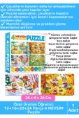 Premium Eğitici Zeka El Göz Koordinasyon Geliştirici Çocuk 12 + 16 + 20 + 24 Parça "4 MEVSİM" Puzzle thumbnail 1