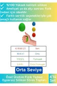 Özel Üretim Silikon Fizik Tedavi Egzersiz Stres Topları El Bilek Parmak Güçlendirme Topları 4lü Set - 1
