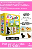 Premium Çocuk Zeka El Göz Koordinasyonu Geliştirici Eğitici Öğretici Eğlenceli 48 Parça İLK PUZZLE thumbnail 1