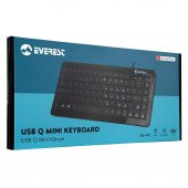 Everest KB-410 Siyah USB Türkçe Q Mini Klavye - 5