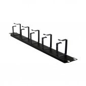1U 19" YATAY ORGANİZER 5 KANCALI METAL KABİNET KABLO TOPLAYICI - 4