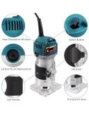 Germany Style Alman FR-6128 Devir Ayarlı Formike Traşlama Freze 6 mm Set Hediyeli - 2