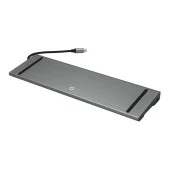 FRISBY FA-7720TC 10'lu USB Type-C DOCKING STATION (Çıkış:3*USB3.0+SD+M.SD+HDMI+RJ45+VGA+PD+Audio) - 2