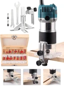 Germany Style Alman FR-6128 Devir Ayarlı Formike Traşlama Freze 6 mm Set Hediyeli - 1