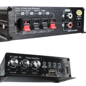 Magicvoice YW-406L 12 Volt 100 Watt Motosiklet Bluetooth Amfi Usb Sd Kart 2 Kanal Pazarcı Anfi 154X80X42Mm - 7