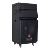 Shile SL-1612B El Mikrofonlu Kumandalı Taşınabilir Hoparlör Usb Sd Kart Bluetooth Dış Mekan Hoparlör thumbnail 2