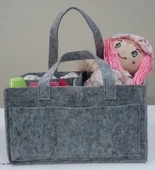 Filem Katlanabilir Taşınabilir Keçe Organizer Çanta - 1