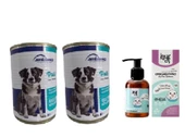 Köpek Yaş Mama Kuzu Etli Pirinçli Yetişkin 415 gr+ Köpekler Için Balık Yağı 100 ml - 1