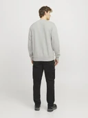 Jack Jones Mountaın Logo Bisiklet Yaka Erkek Sweat 12262094 - 5