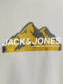 Jack Jones Mountaın Logo Bisiklet Yaka Erkek Sweat 12262094 - 6