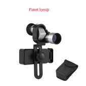 TriLine 8x20 HD Çözünürlük 1000m Görüş Taşınabilir Metal Monoküler Mini Cep Dürbün - 20