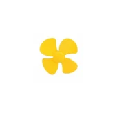 4 Kanatlı Plastik Pervane 78mm Deney Motorları için 4 Kanat thumbnail 2