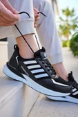 Terrexs Siyah Beyaz Ortopedik Günlük Garantili Yürüyüş Koşu Sneaker Spor Ayakkabı TERREXS-1769 - 3