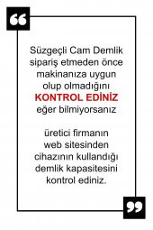 Perotti Isıya Dayanıklı Cam Demlik Süzgeçli 700ml Bitki Demliği - 3