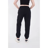 Lucky Life Kadın Lastikli Üç İplik Baskılı Eşofman Pantolon - Lacivert - 3