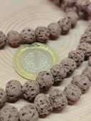 Kahverengi Mat Seramik Boncuk Dizi 8-9mm/29cm (54162) thumbnail 2