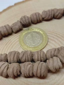 Kahverengi Tırtıklı Mat Seramik Boncuk Dizi 10-12mm/24cm (54226) thumbnail 2