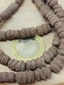 Kahverengi Tırtıklı Mat Seramik Boncuk Dizi 10-12mm/34cm (54218) thumbnail 2